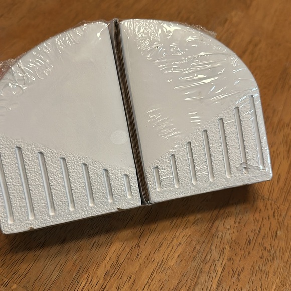 White Cement Bookends, modern, academia living room decor bookends, coffee table - Picture 4 of 6